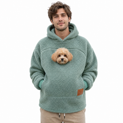 HoodPaws™ Pet Carrier Hoodie – Soft Cozy Warm Sweatshirt for Small Dogs